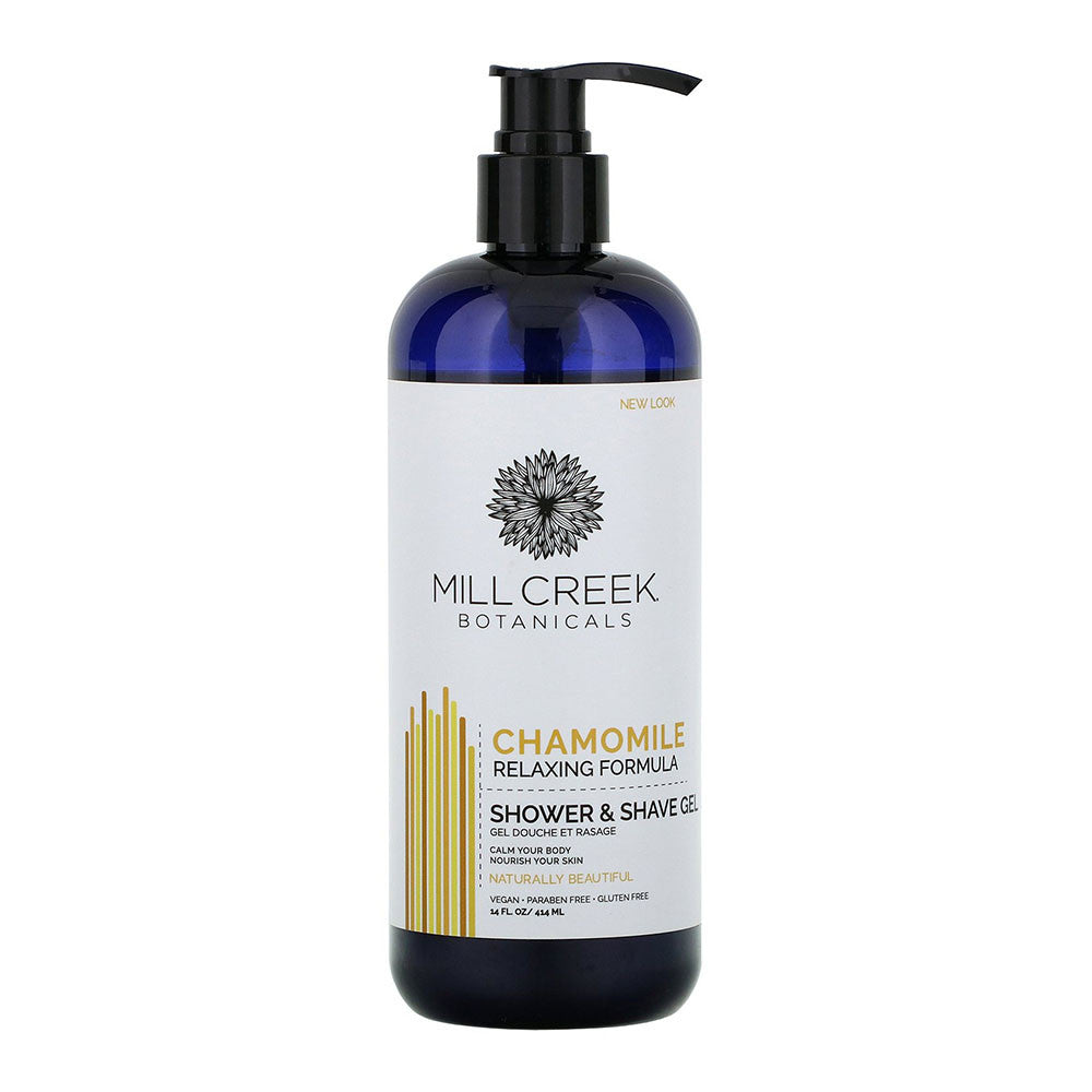 Mill Creek Botanicals Chamomile Shower and Shave Gel, 14 Oz